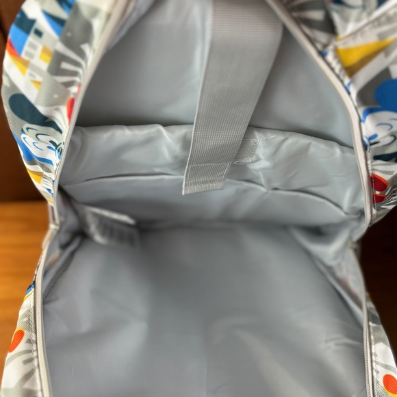 Disney Parks Disneyworld Gray and Multicolor Mickey Mouse and Castle Backpack - Picture 9 of 11